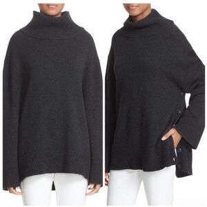 $525 NWT Rag and Bone Charcoal Gray Cashmere Sweater, XXS new